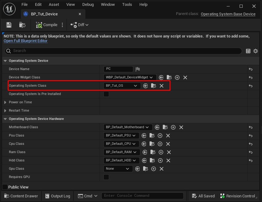 Set os screenshot