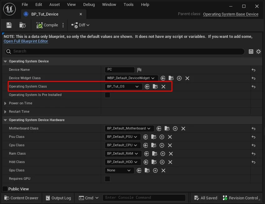 Set os screenshot