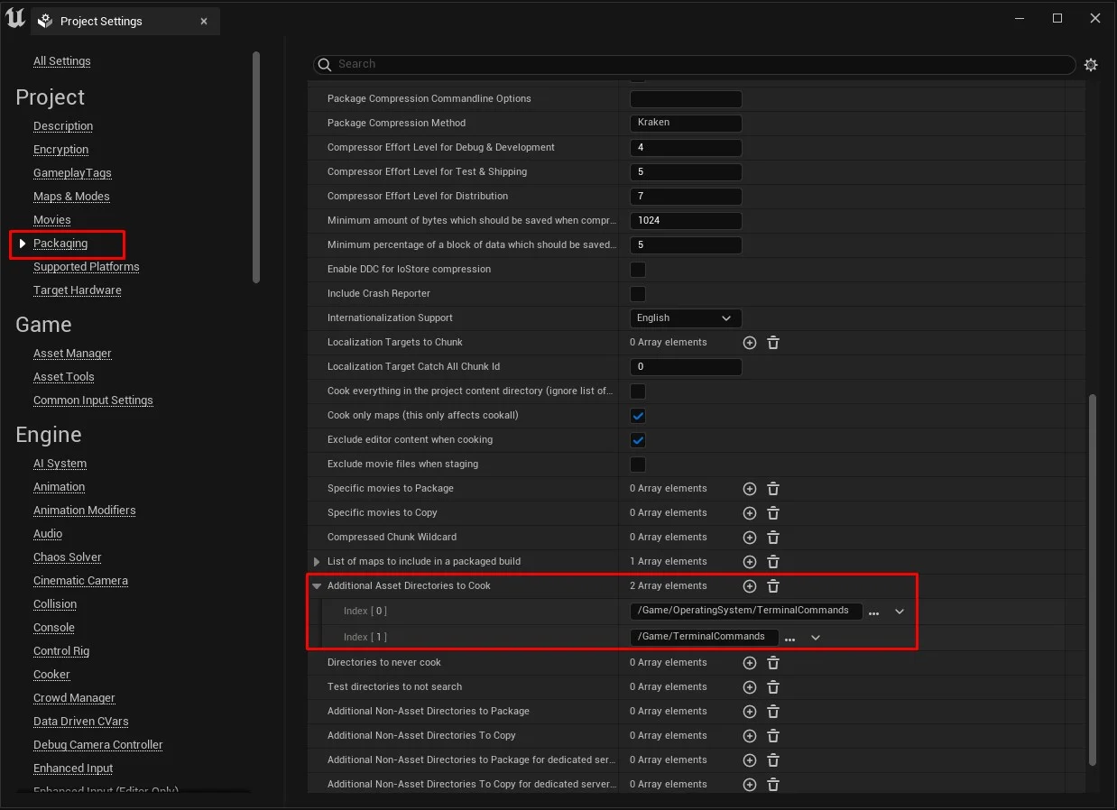 Packaging cook screenshot