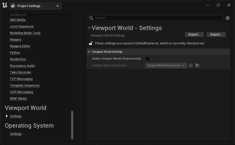 Enable Viewport world screenshot